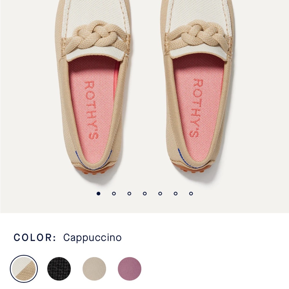 Rothy's Women's Braided Driver - Cappuccino